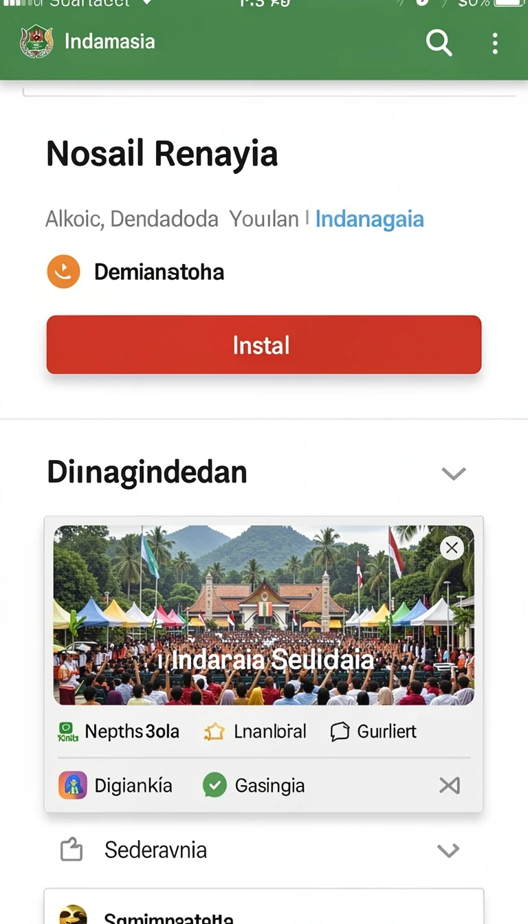 Halaman katalog dengan daftar aplikasi yang tersusun rapi.